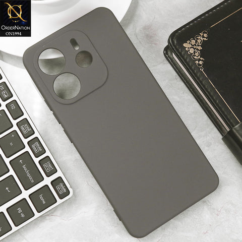 Xiaomi Redmi Note 14 4G Cover - Gray - Matte Shockproof Sillica Gel Soft Case