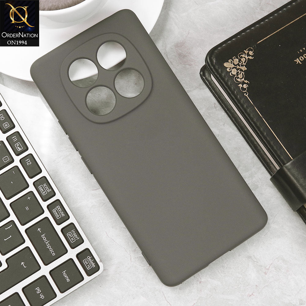 Xiaomi Redmi Note 14 Pro 4G Cover - Gray - Matte Shockproof Sillica Gel Soft Case