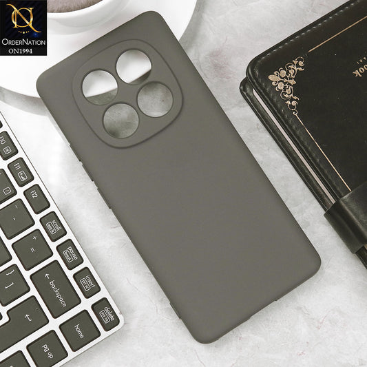 Xiaomi Redmi Note 14 Pro 4G Cover - Gray - Matte Shockproof Sillica Gel Soft Case