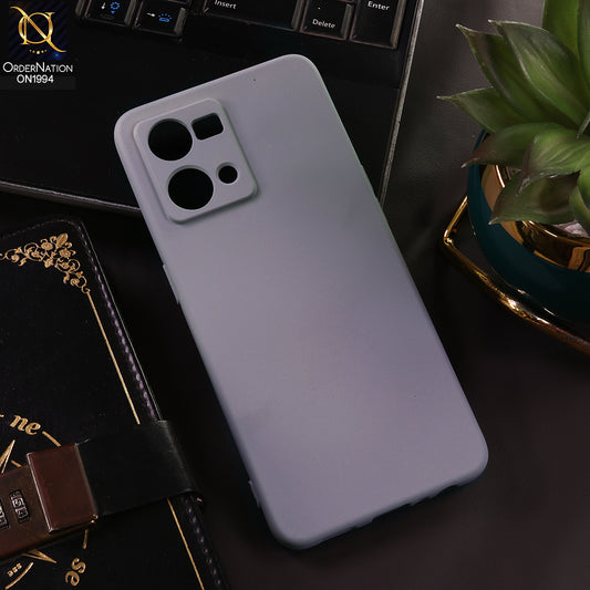 Oppo F21 Pro 4G Cover - Gray - New Matte Gray Silicone Case  Soft Touch Slim Back Cover