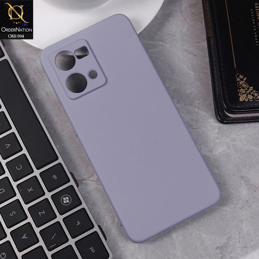 Oppo F21 Pro 4G Cover - Light Purple -  Matte Shockproof Sillica Gel Soft Case