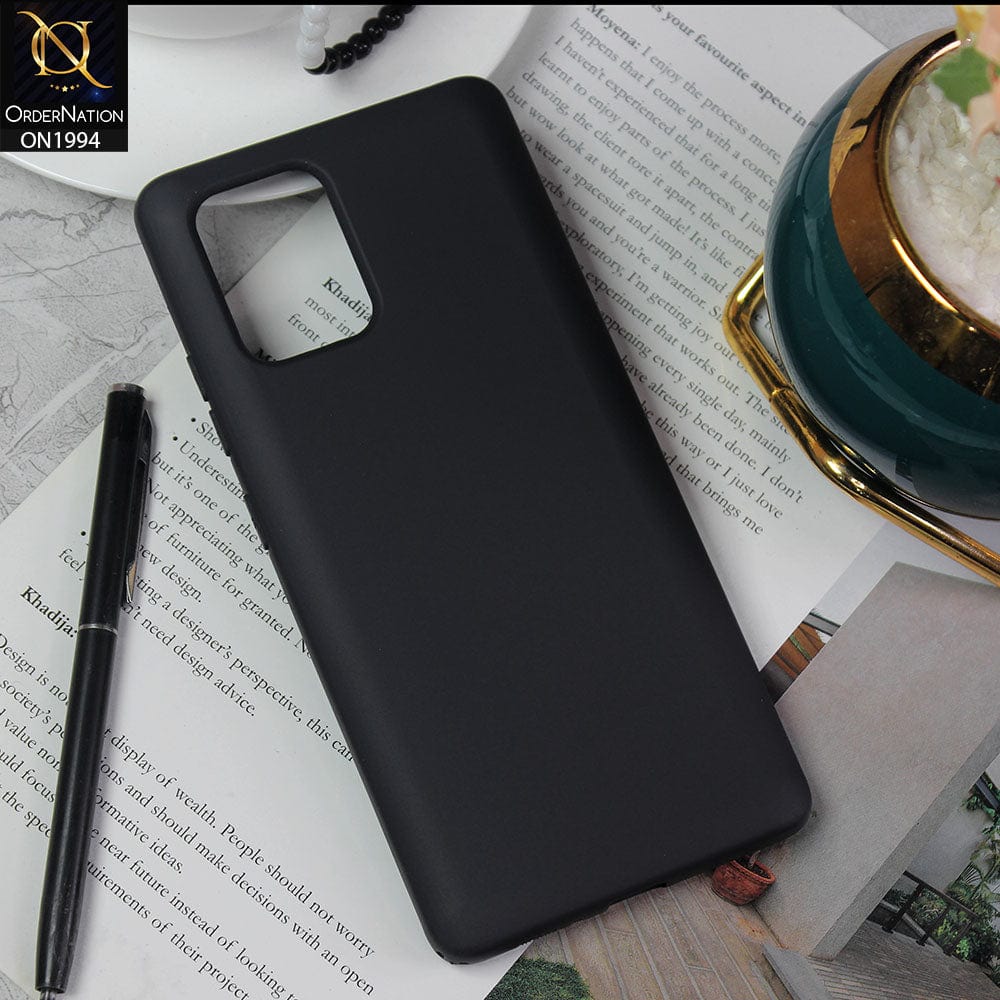 Samsung Galaxy S10 Lite - Black - Matte Shockproof Sillica Gel Soft Case