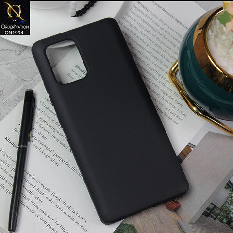 Samsung Galaxy S10 Lite - Black - Matte Shockproof Sillica Gel Soft Case
