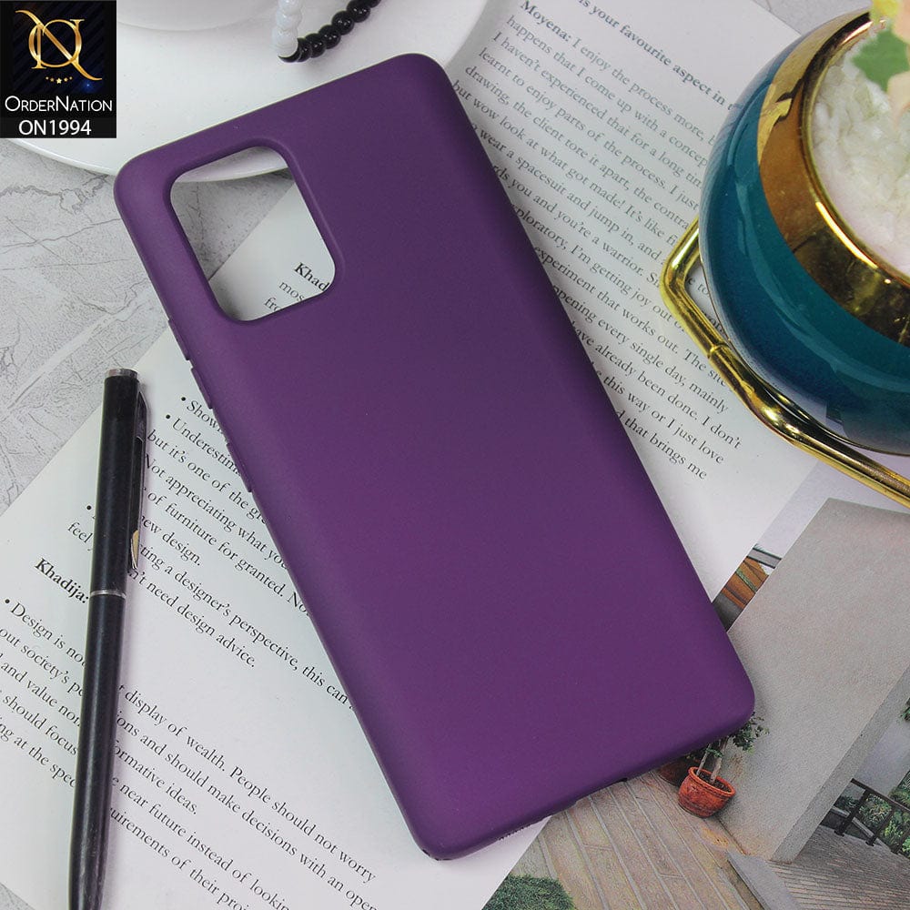 Samsung Galaxy S10 Lite - Purple - Matte Shockproof Sillica Gel Soft Case