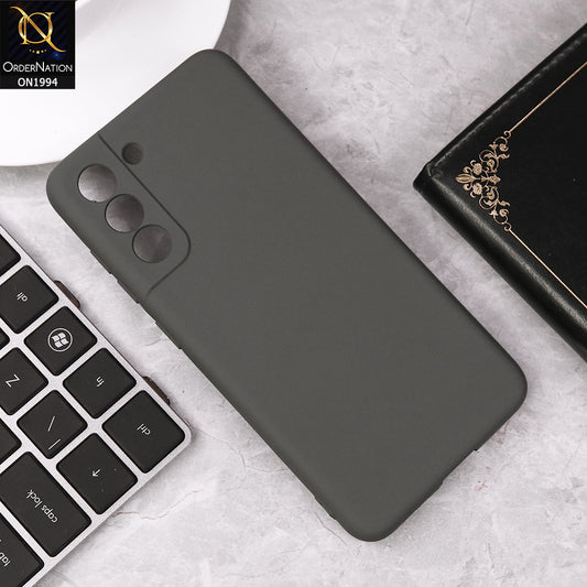 Samsung Galaxy S21 FE 5G  Cover - Gray - Matte Shockproof Sillica Gel Soft Case