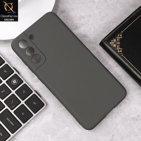 Samsung Galaxy S21 FE 5G  Cover - Gray - Matte Shockproof Sillica Gel Soft Case