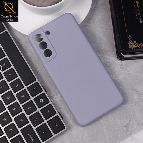 Samsung Galaxy S21 FE Cover - Light Purple -  Matte Shockproof Sillica Gel Soft Case