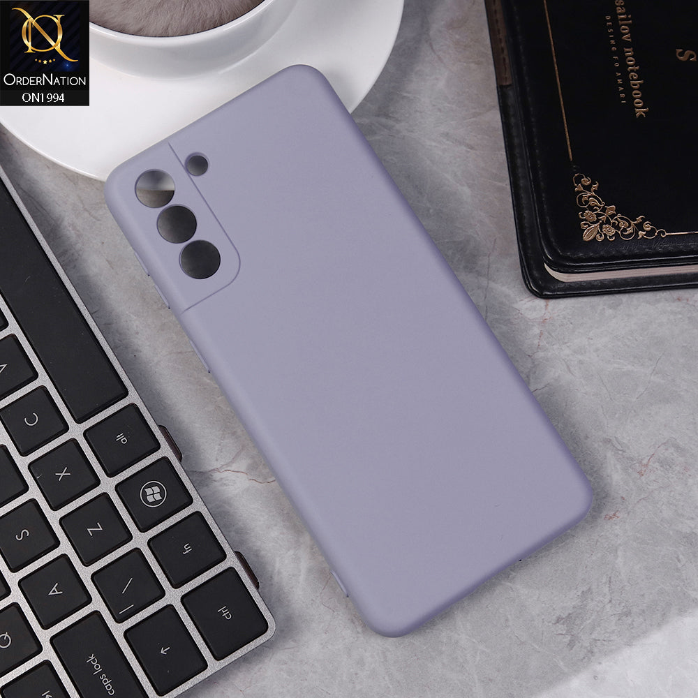 Samsung Galaxy S21 Plus Cover - Light Purple -  Matte Shockproof Sillica Gel Soft Case