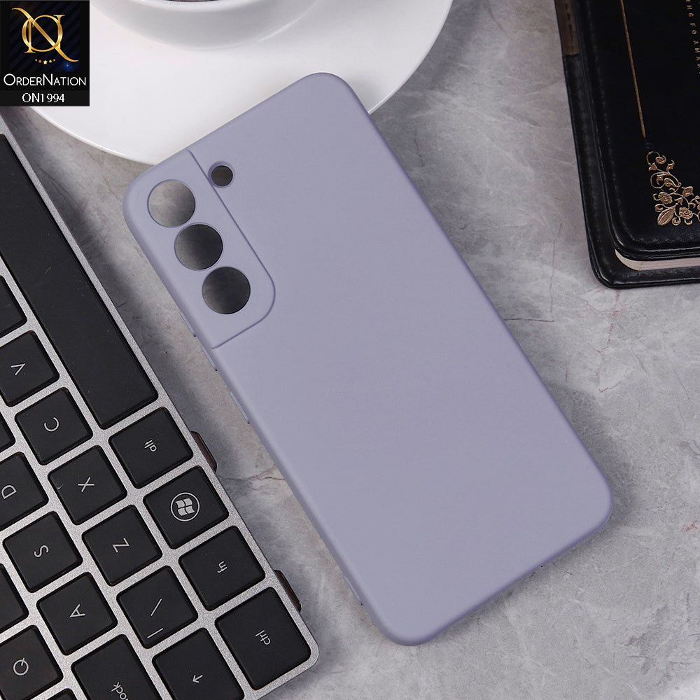 Samsung Galaxy S22 Cover - Light Purple -  Matte Shockproof Sillica Gel Soft Case