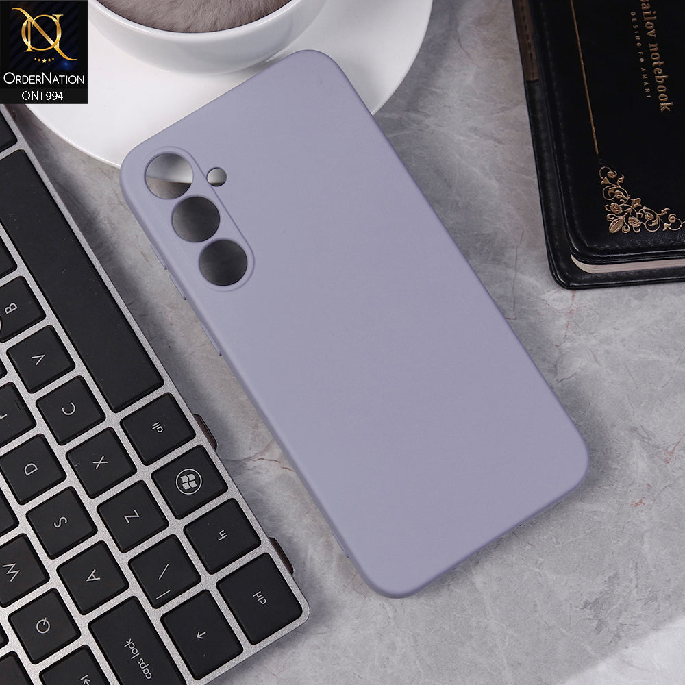 Samsung Galaxy S23 FE Cover - Light Purple - Matte Shockproof Sillica Gel Soft Case