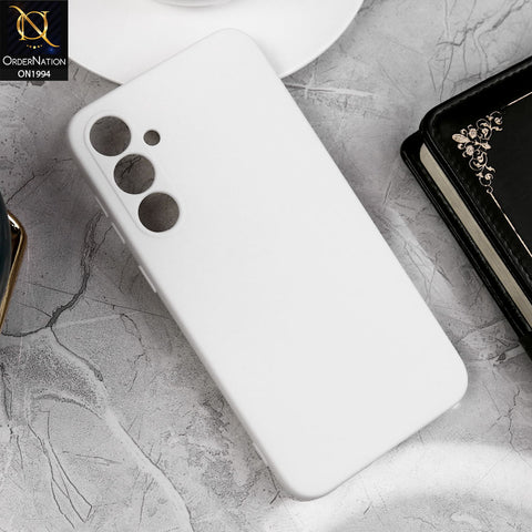 Samsung Galaxy S23 FE Cover - White - Matte Shockproof Sillica Gel Soft Case