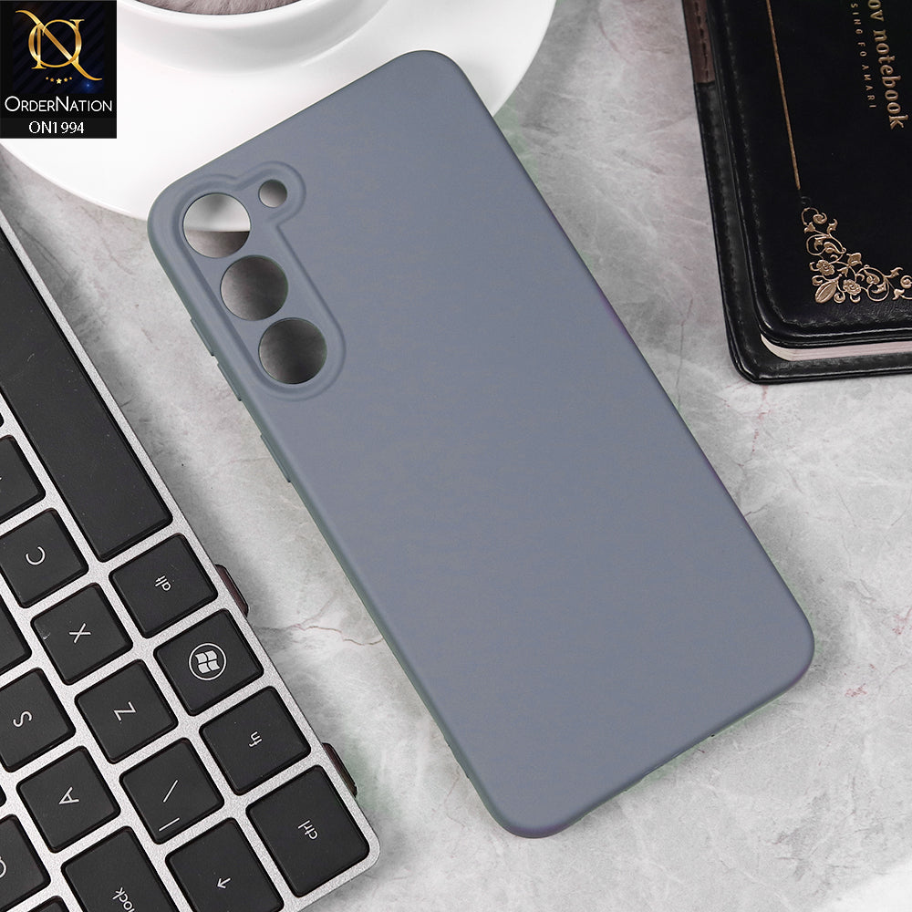 Samsung Galaxy S23 Plus 5G Cover - Steel Gray -  Matte Shockproof Sillica Gel Soft Case