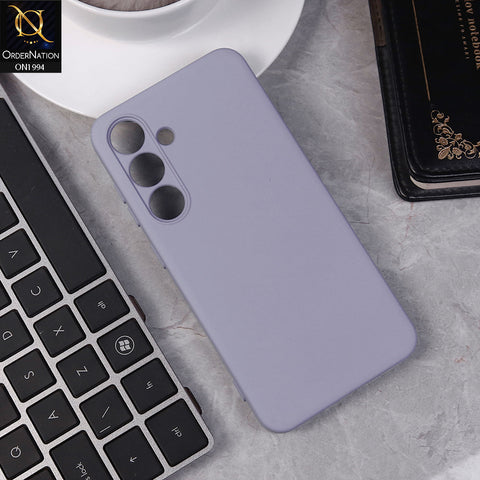 Samsung Galaxy S24 Cover - Light Purple -  Matte Shockproof Sillica Gel Soft Case