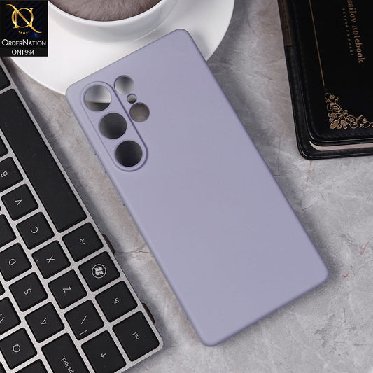 Samsung Galaxy S24 Ultra Cover - Light Purple -  Matte Shockproof Sillica Gel Soft Case