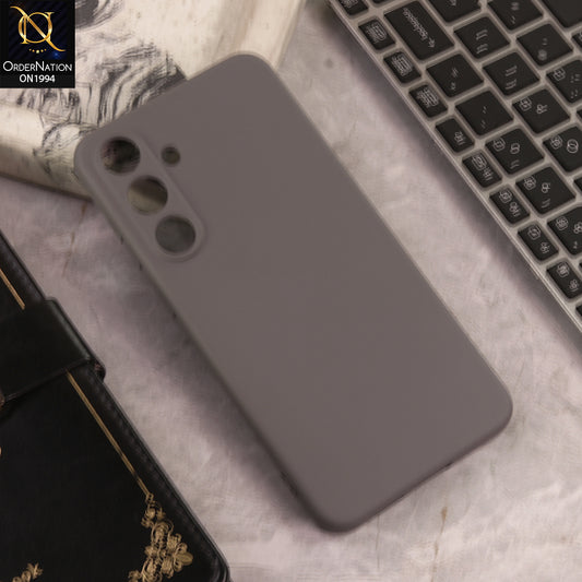 Samsung Galaxy S25 Plus Cover  - Gray - New Matte Gray Silicone Case  Soft Touch Slim Back Cover