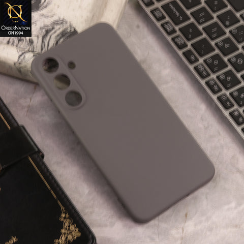 Samsung Galaxy S25 Plus Cover  - Gray - New Matte Gray Silicone Case  Soft Touch Slim Back Cover