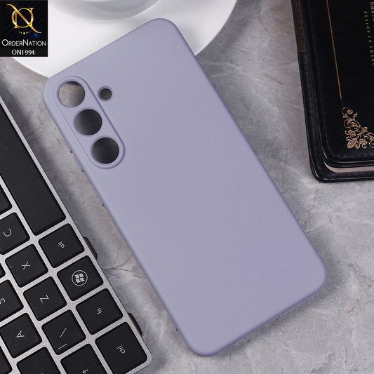 Samsung Galaxy S25 Plus Cover - Light Purple -  Matte Shockproof Sillica Gel Soft Case