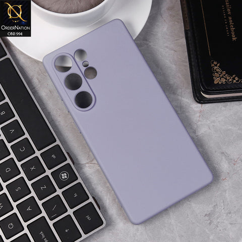 Samsung Galaxy S25 Ultra Cover - Light Purple -  Matte Shockproof Sillica Gel Soft Case
