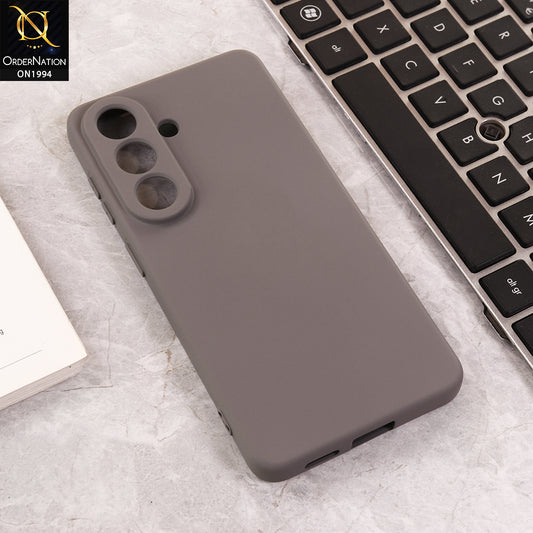 Samsung Galaxy S26 Cover - Gray - New Matte Gray Silicone Case  Soft Touch Slim Back Coverr