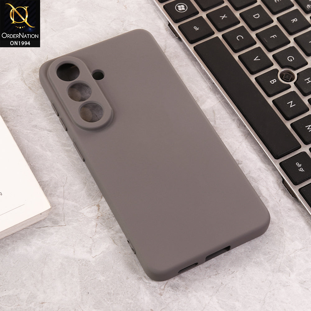 Samsung Galaxy S26 Plus Cover - Gray - New Matte Gray Silicone Case  Soft Touch Slim Back Coverr