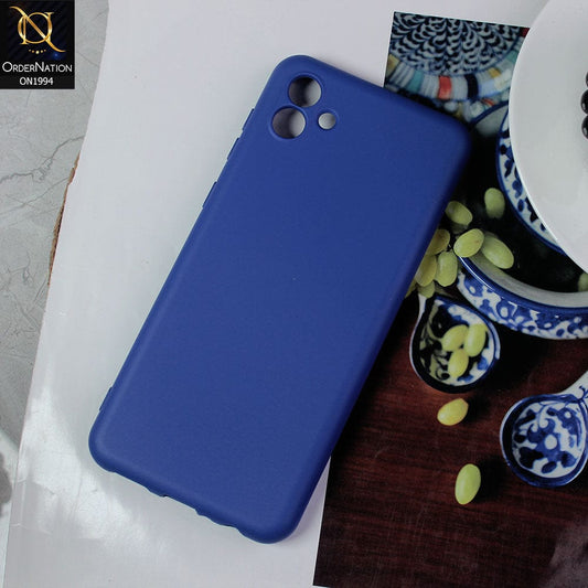 Samsung Galaxy A04 Cover - Blue - Matte Shockproof Sillica Gel Soft Case