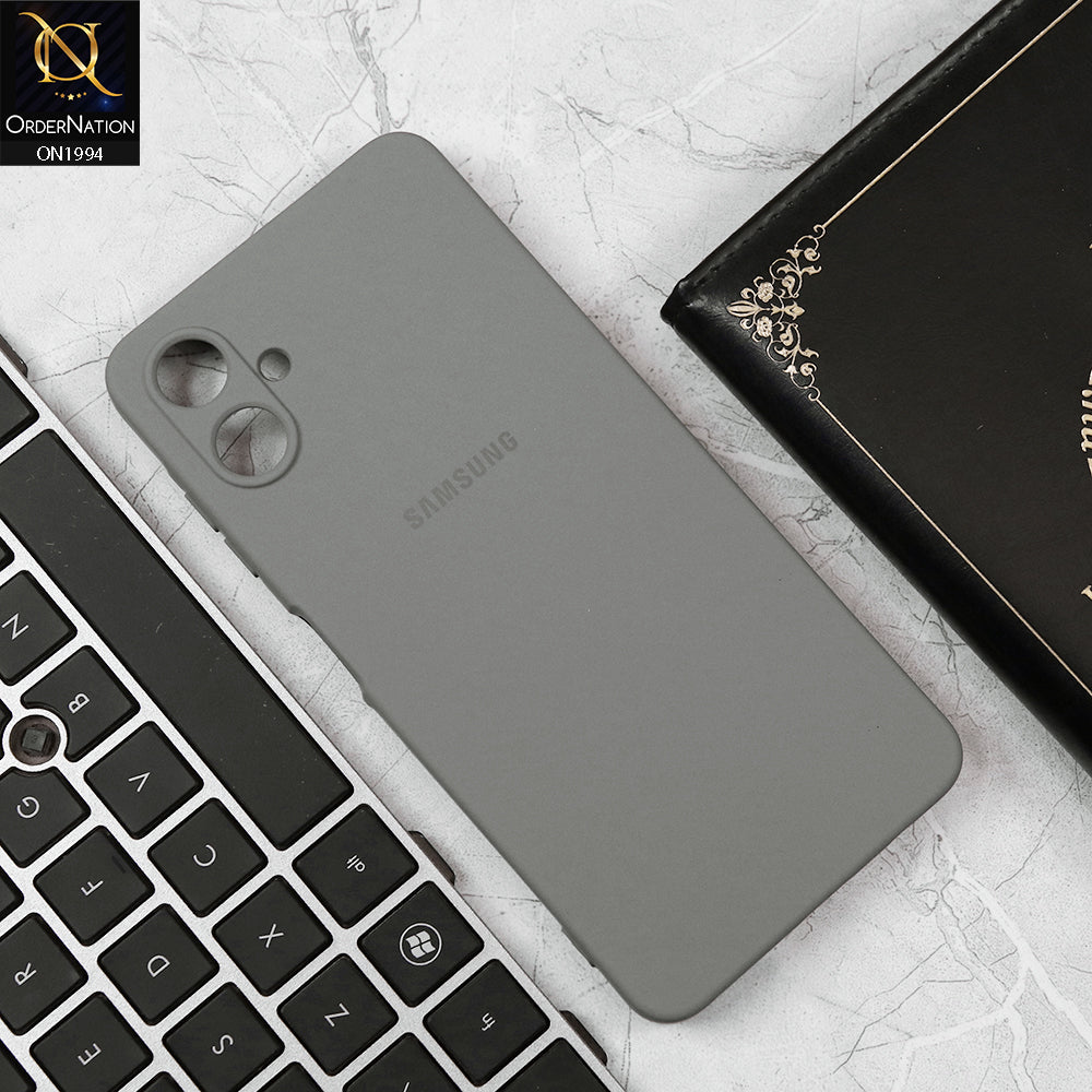 Samsung Galaxy A06 Cover - Gray - Matte Shockproof Sillica Gel Soft Case