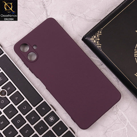 Samsung Galaxy A06 Cover - Purple - Matte Shockproof Sillica Gel Soft Case