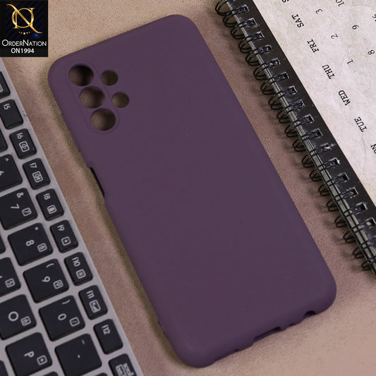 Samsung Galaxy A13 Cover  - Dark Magenta -  Matte Shockproof Sillica Gel Soft Case