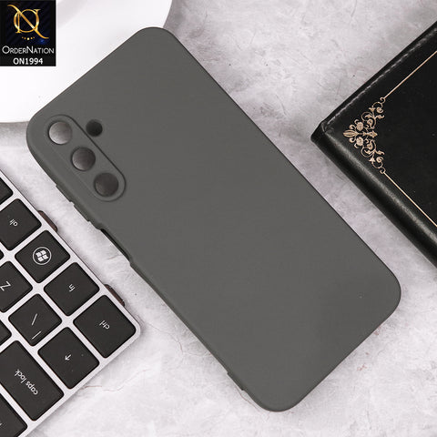 Samsung Galaxy A15 4G Cover - Gray - Matte Shockproof Sillica Gel Soft Case