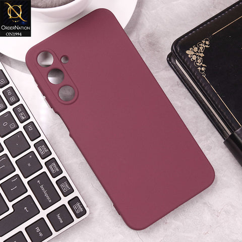 Samsung Galaxy A15 5G Cover - Maroon - Matte Shockproof Sillica Gel Soft Case
