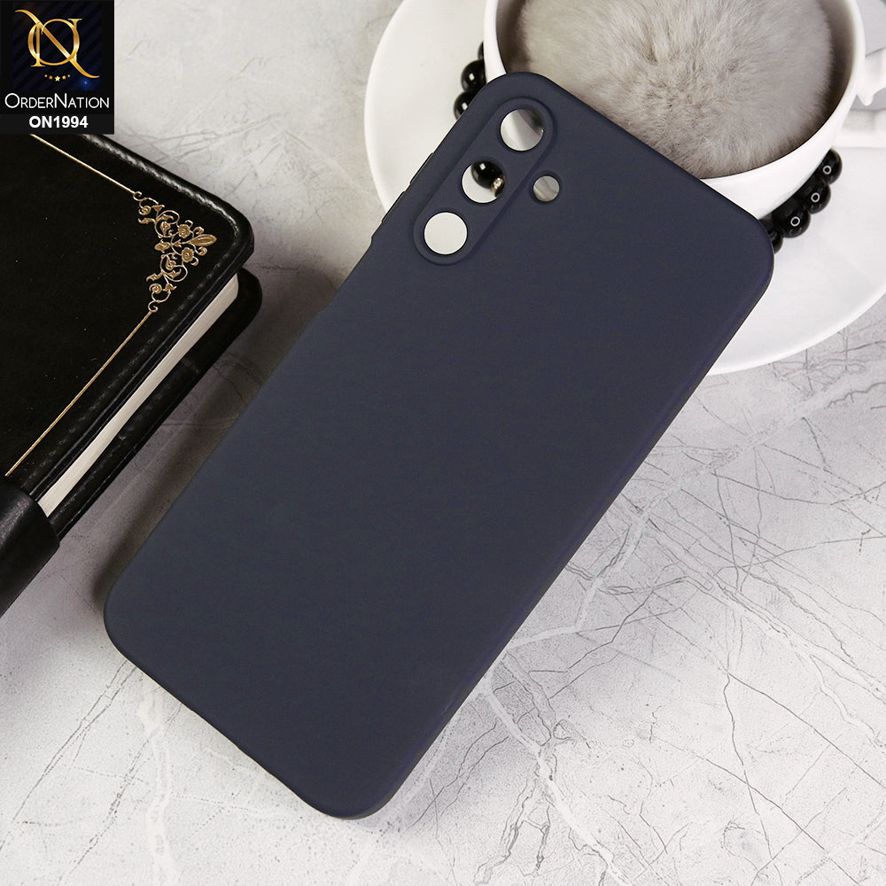 Samsung Galaxy A15 4G Cover - Midnight Blue - Matte Shockproof Sillica Gel Soft Case