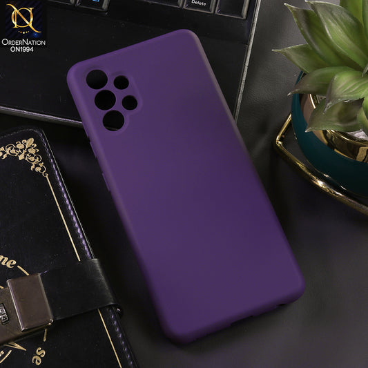 Samsung Galaxy A32 Cover - Purple - New Matte Dark Magenta Silicone Case  Soft Touch Slim Back Cover