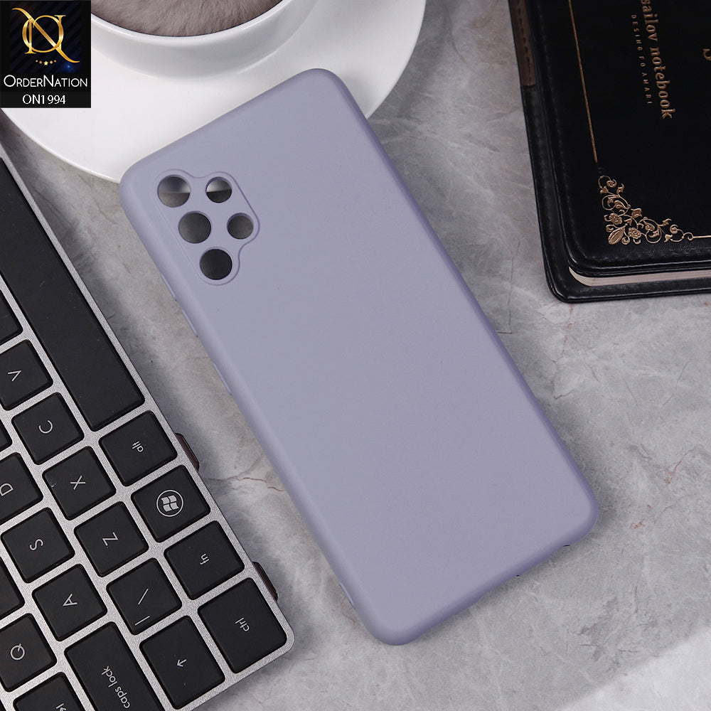 Samsung Galaxy A32 Cover - Light Purple -  Matte Shockproof Sillica Gel Soft Case