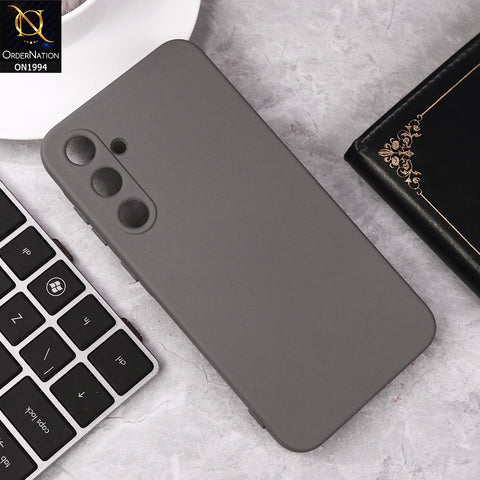 Samsung Galaxy A55 Cover - Dark Gray - Matte Shockproof Sillica Gel Soft Case