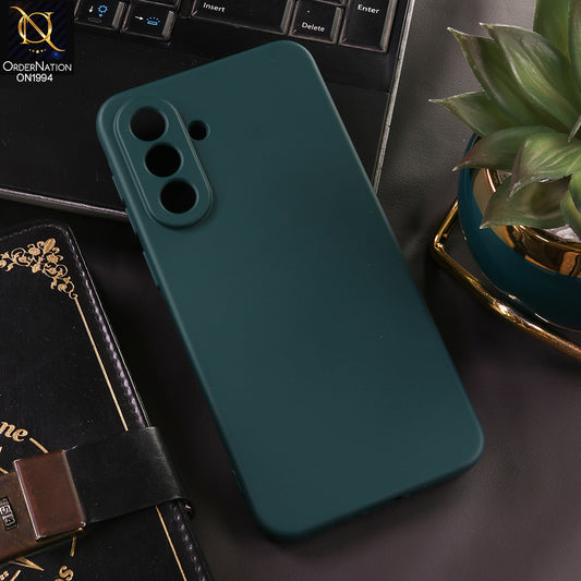 Samsung Galaxy A36 Cover - Green - New Matte Green Silicone Case  Soft Touch Slim Back Cover