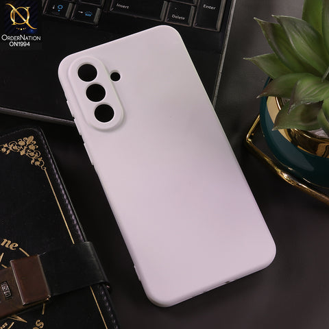 Samsung Galaxy A56 Cover - White - New Matte White Silicone Case  Soft Touch Slim Back Cover