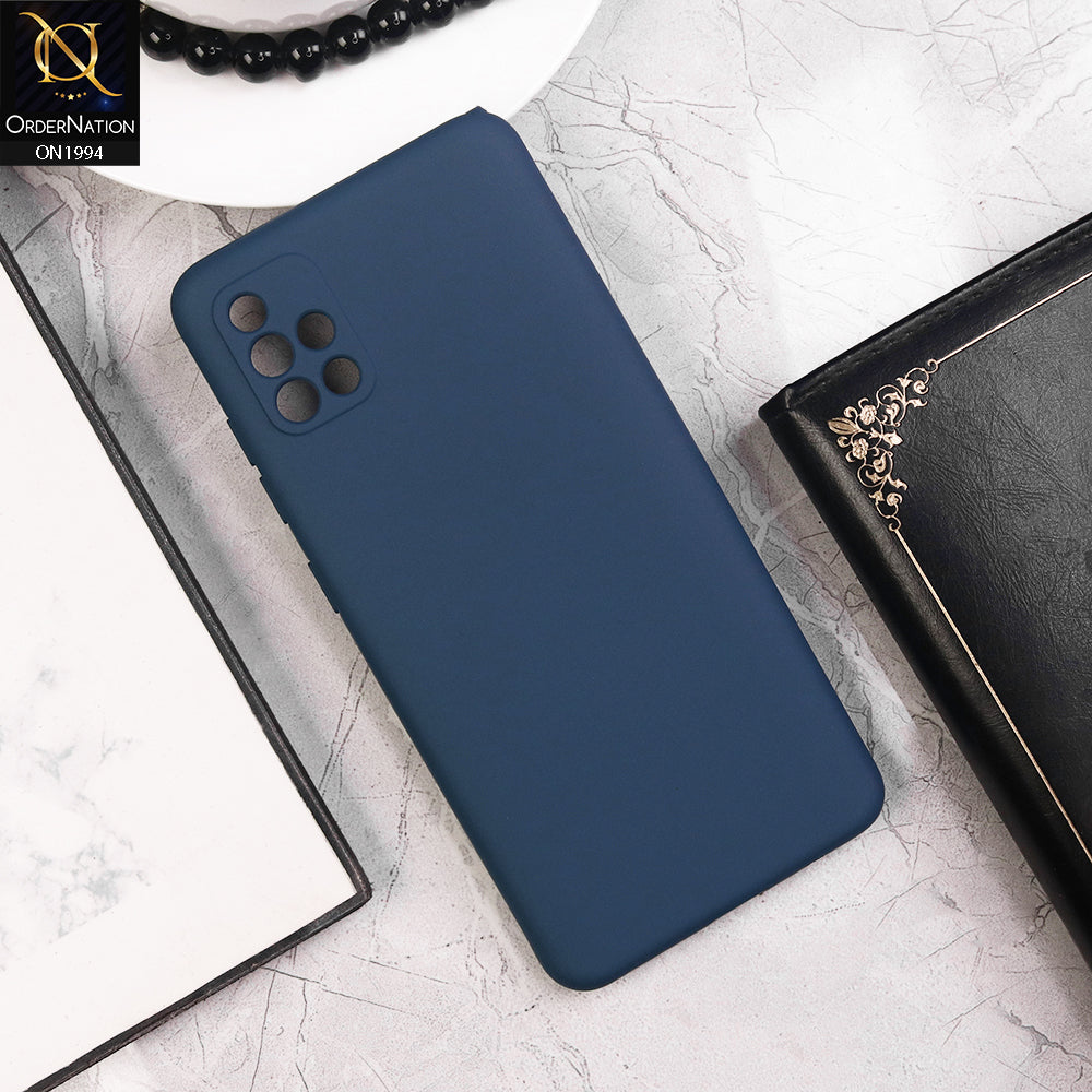 Samsung Galaxy A51 - Royal Blue - Matte Shockproof Sillica Gel Soft Case