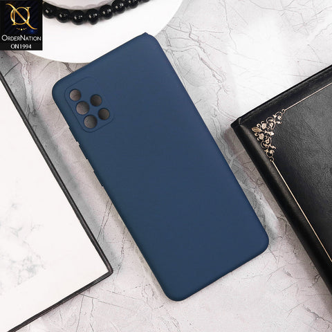 Samsung Galaxy A51 - Royal Blue - Matte Shockproof Sillica Gel Soft Case