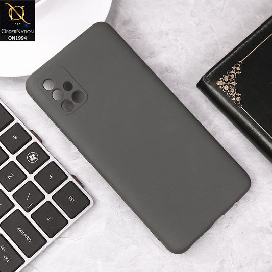 Samsung Galaxy A51 Cover - Dark Gray - Matte Shockproof Sillica Gel Soft Case
