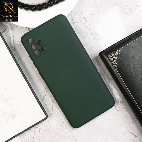 Samsung Galaxy A51 - Green - Matte Shockproof Sillica Gel Soft Case