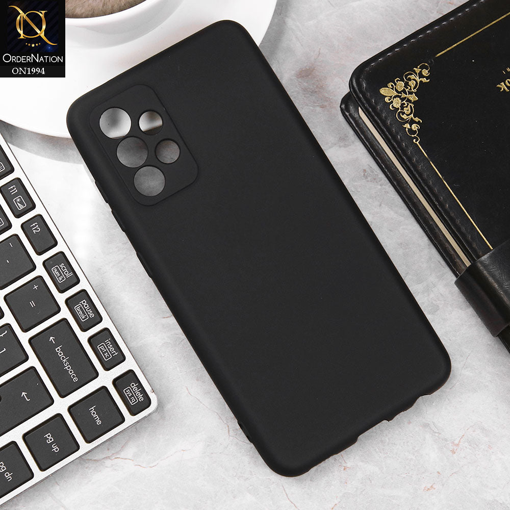 Samsung Galaxy A52s 5G Cover - Black - Matte Shockproof Sillica Gel Soft Case