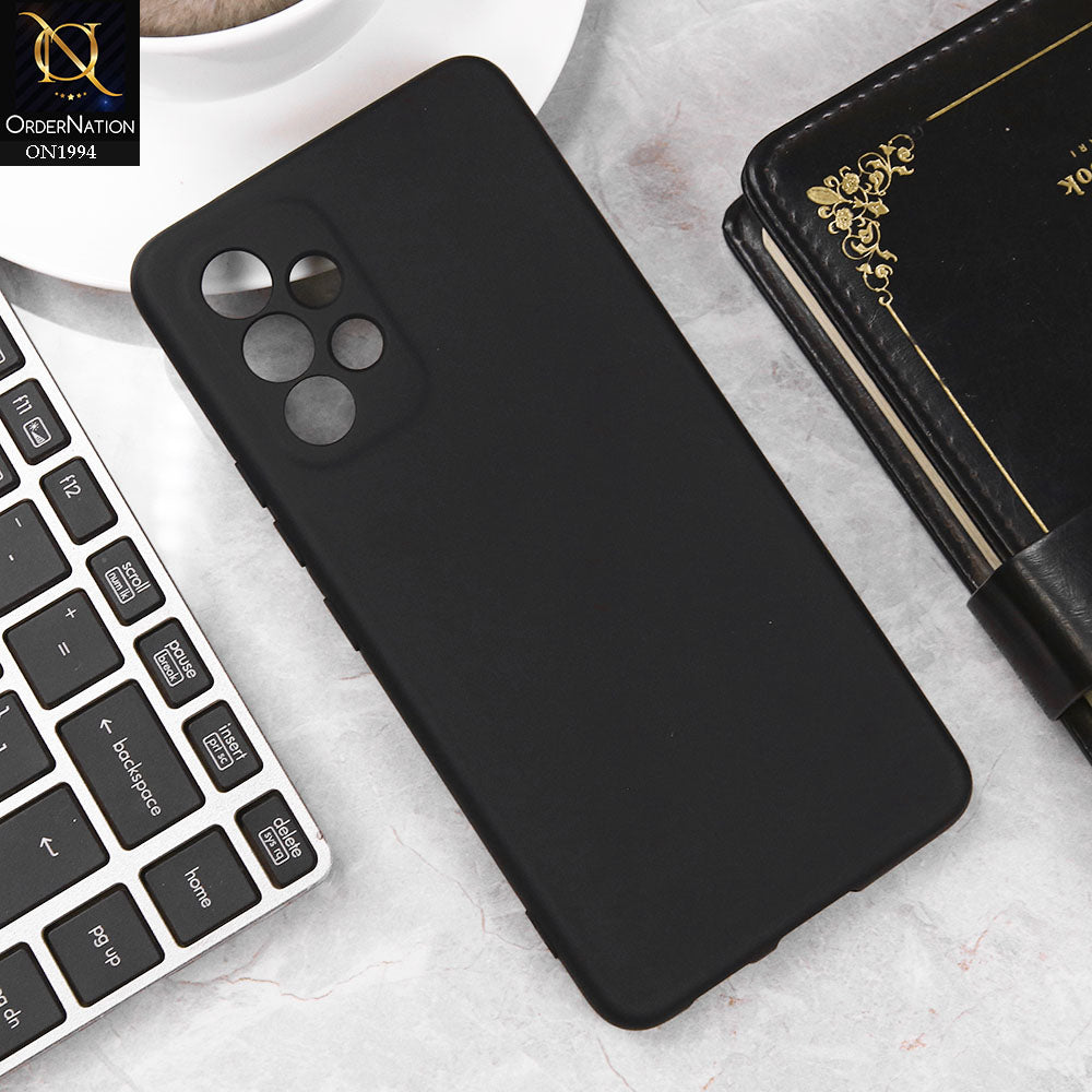 Samsung Galaxy A53 5G Cover - Black - Matte Shockproof Sillica Gel Soft Case