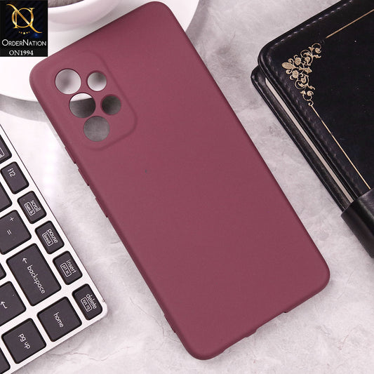Samsung Galaxy A53 5G Cover - Maroon - Matte Shockproof Sillica Gel Soft Case