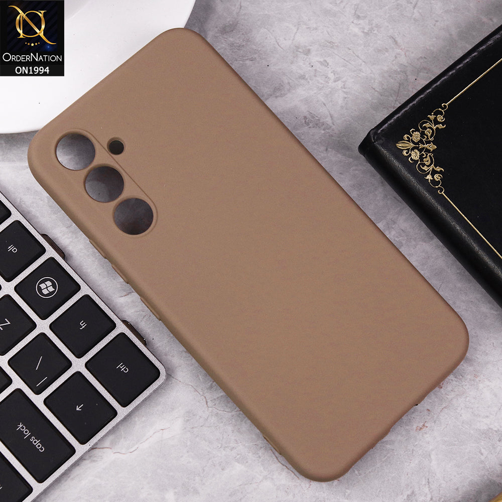Samsung Galaxy A54 Cover - Desert - Matte Shockproof Sillica Gel Soft Case