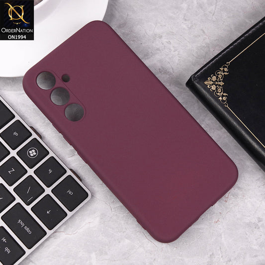 Samsung Galaxy A54 5G Cover - Maroon - Matte Shockproof Sillica Gel Soft Case