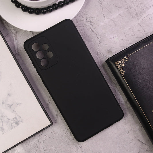 Samsung Galaxy A72 - Black - Matte Shockproof Sillica Gel Soft Case