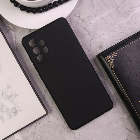 Samsung Galaxy A73 5G - Black - Matte Shockproof Sillica Gel Soft Case