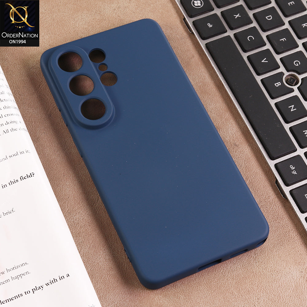 Samsung Galaxy S26 Ultra Cover - Blue - New Matte Blue Silicone Case  Soft Touch Slim Back Cover