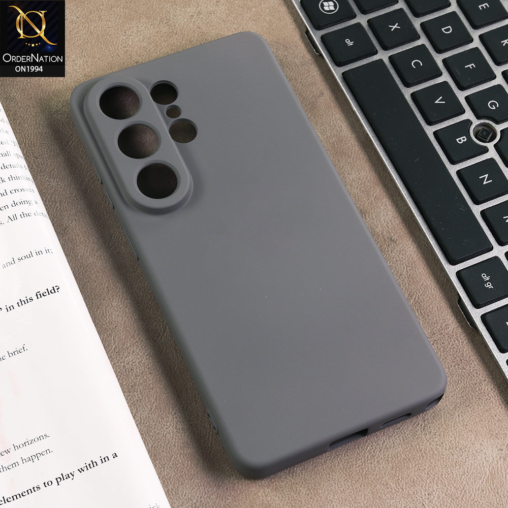 Samsung Galaxy S26 Ultra Cover - Gray - New Matte Gray Silicone Case  Soft Touch Slim Back Cover