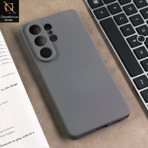 Samsung Galaxy S26 Ultra Cover - Gray - New Matte Gray Silicone Case  Soft Touch Slim Back Cover